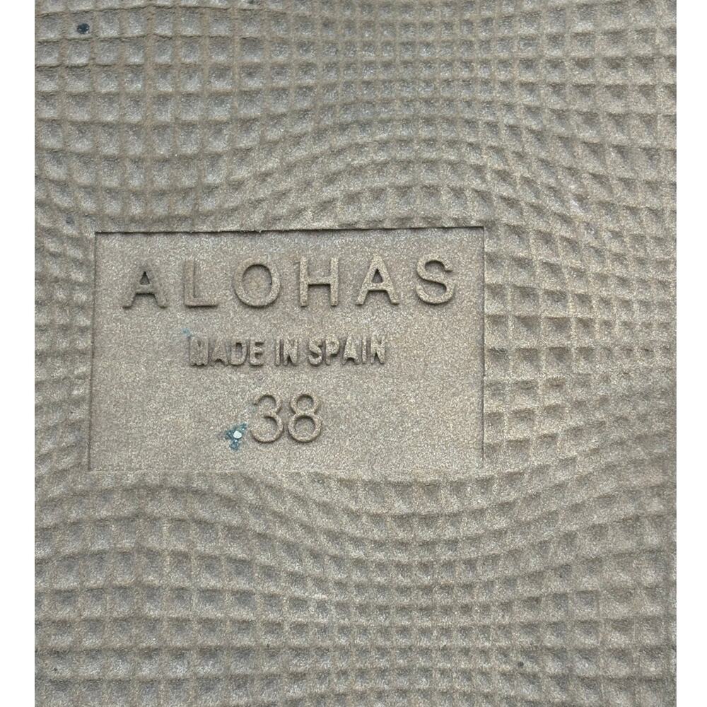 ALOHAS marshmallow scacchi leather sandals pomelo orange magenta woven 38 7.5 8 - Picture 10 of 11